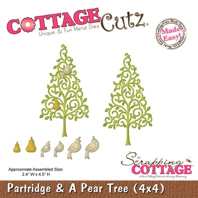 Ніж для вирубки CottageCutz Partridge & A Pear Tree, 10x10 см