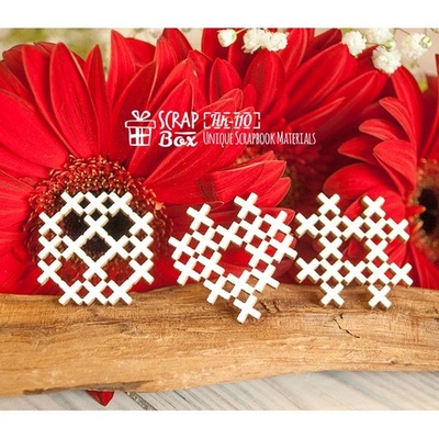 Чипборд ScrapBox - Набір елементів вишивки маленький Hh-110