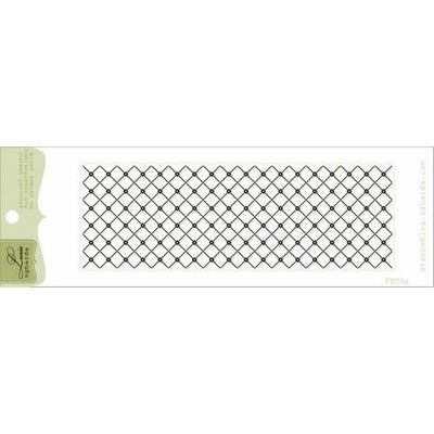 Акриловый штамп Lesia Zgharda F075a Фон Сетка, размер 10,6х3,5 см.