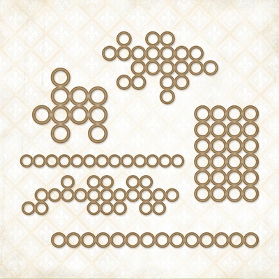 Чипборд Blue Fern StudiOs-Mini Ring Things