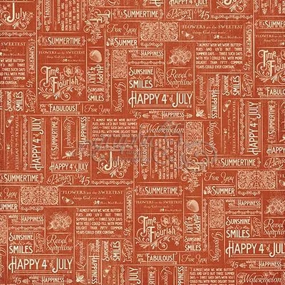 ЦЕНА СНИЖЕНА! Лист бумаги Graphic 45 - Time to Flourish - July Flourish, размер 30х30 см, двусторонняя