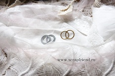 Нож для вырубки от Scrapfriend - Свадебные кольца, 2,5х1,5см