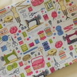 Сумішна тканина Ательє, дрібний малюнок, 50*70 см