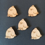 Деревʼяна фігурка WOOD-137 - Курчатко 2, 1 штука