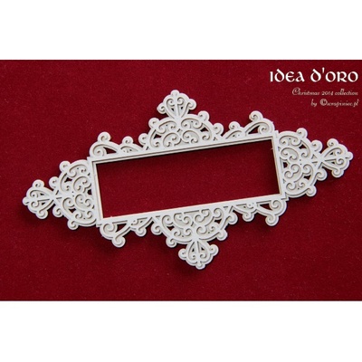 Чипборд Scrapiniec - двошарова рамка Idea d'oro 01