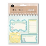 Книга наклейка - Grant StudiOs-Baby Boy - La De Dah, 5 аркушів на дитячу тематику