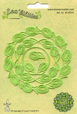 Ножі для вирубки від LeCreaDesign - Frame flowers cut and embossing die, 3 ел.