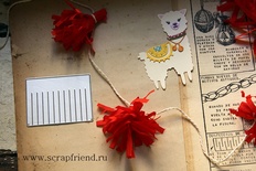 Ніж для вирубки від Scrapfriend - Кісточка/Бахрома для пінята, 6,2x4,8cм