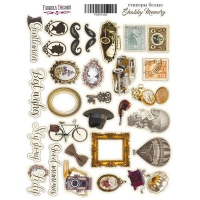 Набір наліпок Shabby memory, ТМ Фабрика Декору