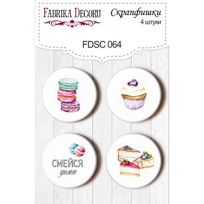 Набір скрап-фішок від ТМ Фабрика Декору з 4 шт. FDSC064
