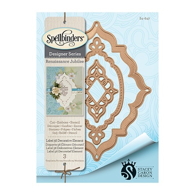Нож для вырубки от Spellbinders - Stacey Caron - Renaissance Jubilee - Label 56 Decorative Element