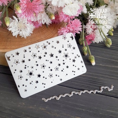 Ніж для вирубки фоновий "Зорі" Cu_B_002, TM ScrapBox