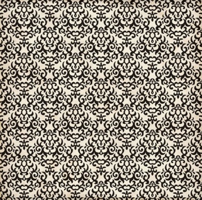 Аркуш скрап-паперу Echo Park - Black DAMASK, 30x30 см