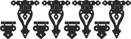 Ножі для вирубки від Cheery Lynn Designs - Hinges (Set of 8)