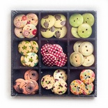 Набір ґудзиків для творчості ТМ Santi, дерево, 18 мм, 9 цв., 36шт./уп.