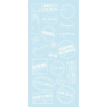 Натирки от Kaisercraft - Handmade Man Rub-ons White