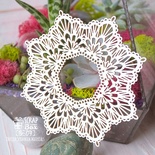 Чипборд ScrapBox - Восьмикутна ажурна серветка Hr-174