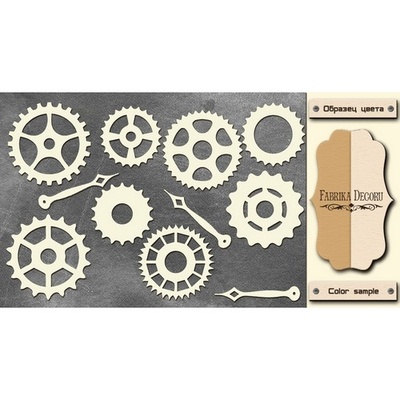 Набор чипбордов ТМ Фабрика Декора FDCH-167, цвет молочный, крафт