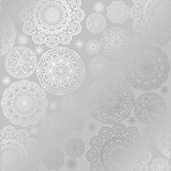 Аркуш одностороннього паперу зі срібним тисненням, дизайн Silver Napkins Gray, 30,5см х 30,5см, ТМ Фабрика Декору