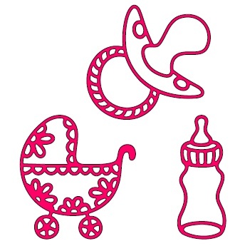 Ніж для вирубки Crafty Ann - Babies 2 (набір)