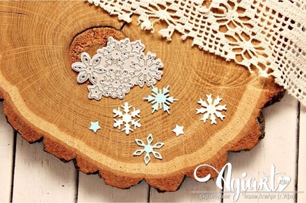 Ножи для вырубки от AgiArt "Снежинки сет №1"