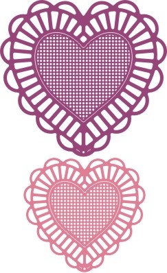 Ніж для вирубки Two Of Hearts від Cheery Lynn Designs