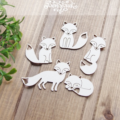 Чипборд від Вензелик - Лисички, розмір: 71x98м