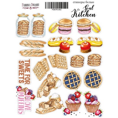Набір наліпок (стікерів) 043 - Soul Kitchen, ТМ Фабрика Декору