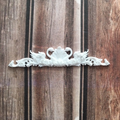 Пластикова прикраса Віньєтка з лебедями від E.В.A., 7x1,5см