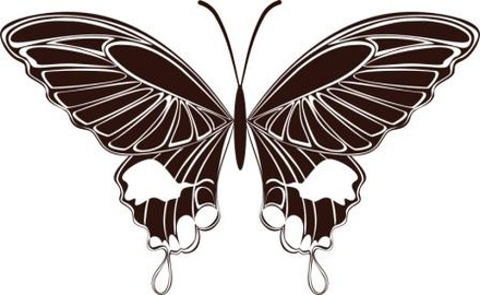 Акриловый штамп Butterfly 3 Бабочка, размер 4,2 * 2,6 см