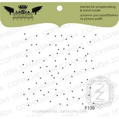 Акриловый штамп Lesia Zgharda F139 Густой снегопад, размер 4,7х4,7 см