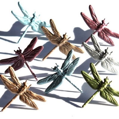 Набор брадсов Eyelet Outlet - Dragonfly Brads - Metallic, 12 шт
