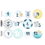 Набір наліпок (стікерів) для журналінгу 1-011, ТМ Фабрика Декору