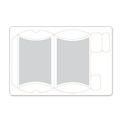 Ніж для вирубки Sizzix - Movers & Shapers L Die - Pillow Box w/Labels