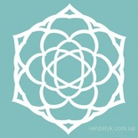 Чипборд від Вензелик - Сніжинка мереживна, розмір: 48x42 мм