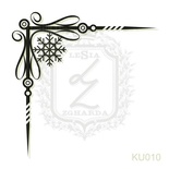 Акриловый штамп Lesia Zgharda Уголок KU010, размер 4,3х4,3 см