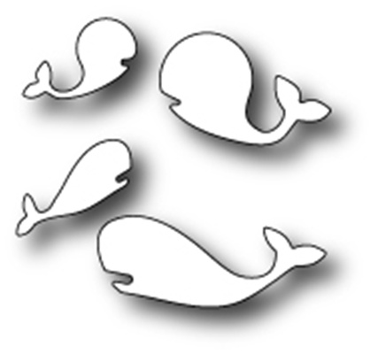 Нож для вырубки от Poppystamps - Whale Family