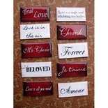 ЦІНА ЗНИЖЕНА, Фішки для скрапбукінгу з епоксидним покриттям Про кохання..