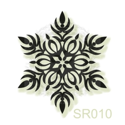 Акриловый штамп Lesia Zgharda SR010 Снежинка, размер 2х2.3 см