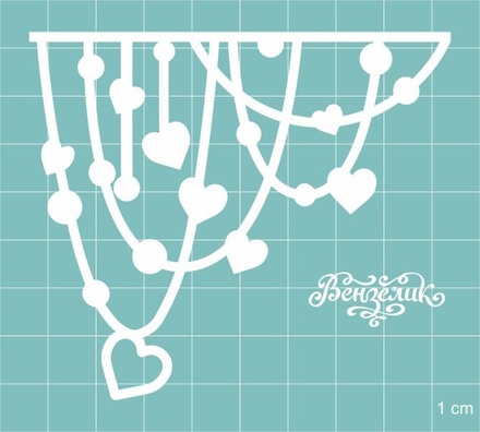 Чипборд від Вензелик - Бахрома 01, розмір: 76x87 мм