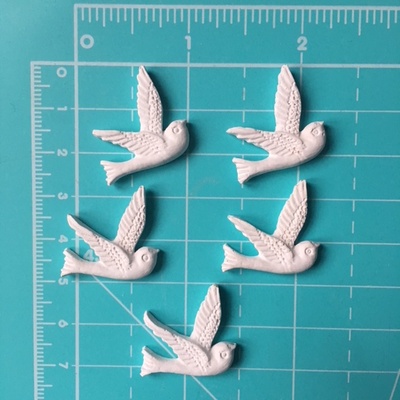 Набір гіпсових пташок від E.В.A., 5шт.