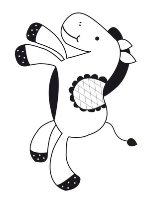 Акриловий штамп від Kaisercraft - HORSE - MINI CLEAR