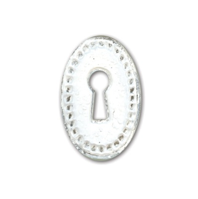 Прикраса «Замкова щілина» від Melissa Frances - Single Keyholes Gloucester - White, 1 шт.