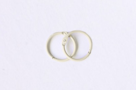 Кольца для альбомов, 2 шт., цвет: слоновая кость 20 мм SCB 2504320