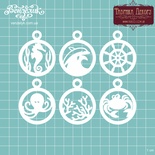 Чипборд від Вензелик - Морські підвіски, 50x40 мм