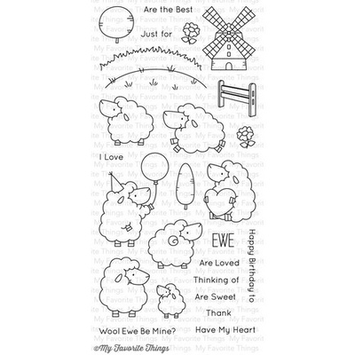 Акриловий штамп My Favorite Things - BB Ewe Are the Best, 26 шт.