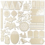 ЦЕНА СНИЖЕНА! Наклейки Prima - Resist Canvas - Lyric, с резист-эффектом