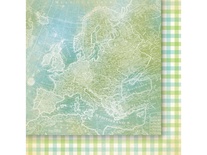 Лист двусторонней скрапбумаги от Galeria Papieru - изучение жизни 03, 30,5х30,5 см