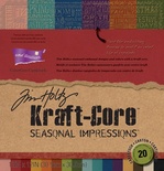 Набор кардстока с внутренним слоем Core'Dinations - Tim Holtz - Kraft-Core - Seasonal Impressions, 30х30 см