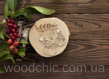 Чипборд Гарбуз 3 від WOODchic, 4,5x7см